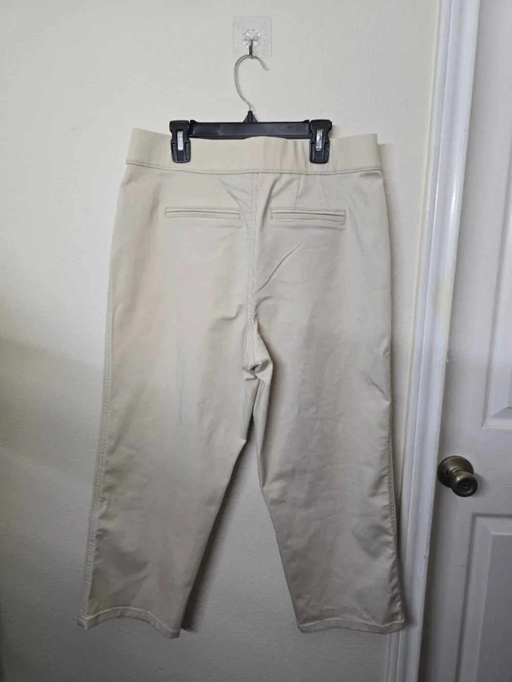 intro. love the beige stretch capri pants size 10